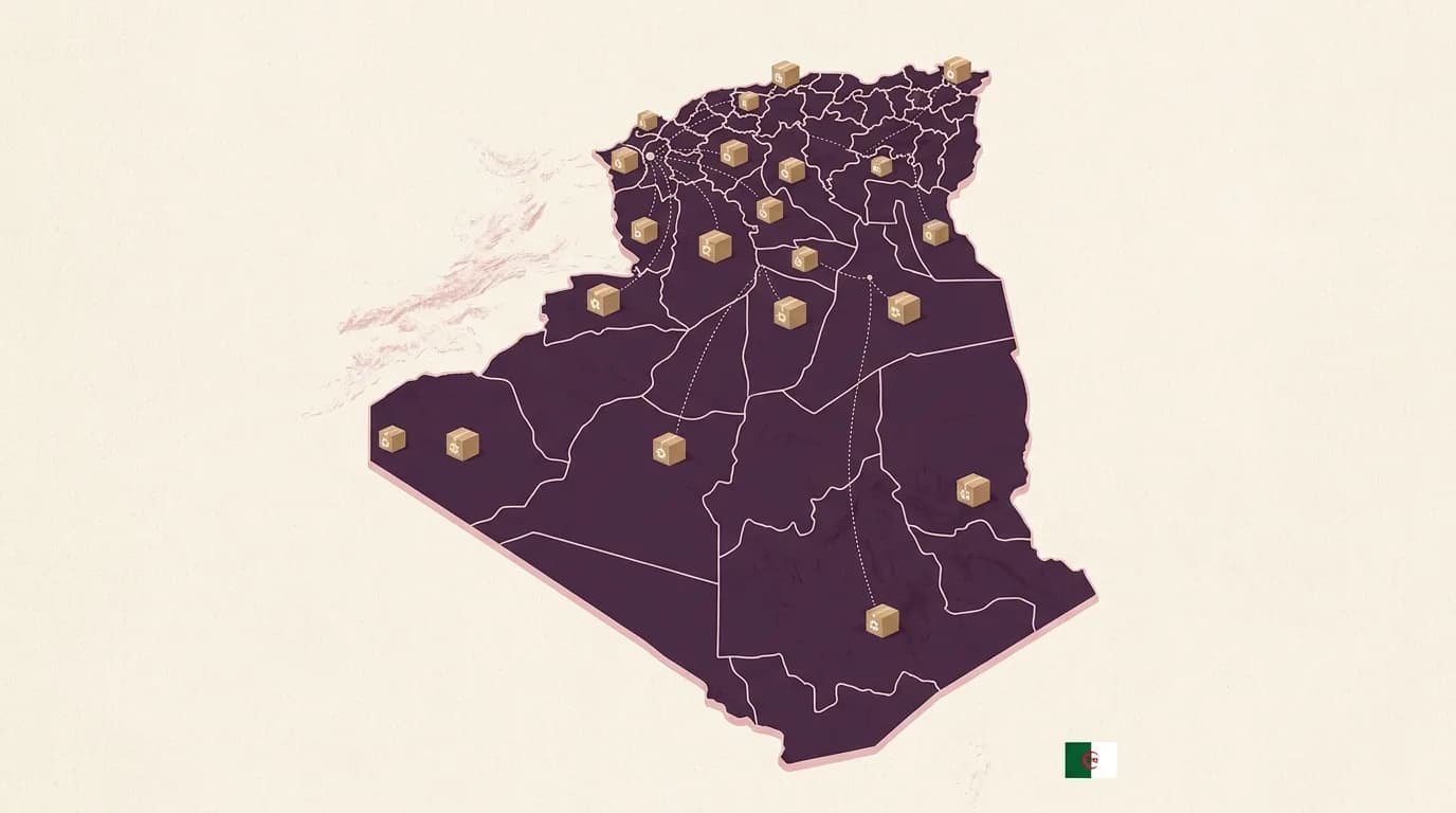 Carte Algérie · livraison 69 wilayas