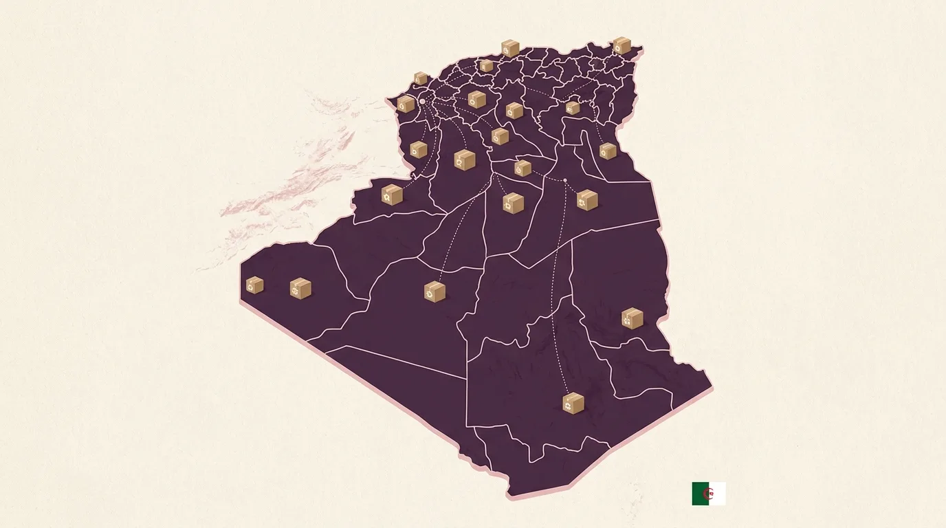 Carte Algérie · livraison 69 wilayas